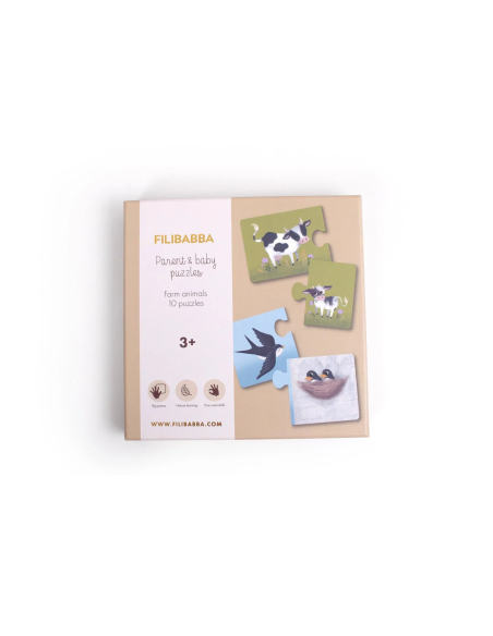 Puzzles "Maman et ses bébés" - Animaux de la Ferme