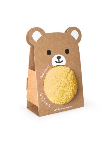 Ballon Ourson Peluche 12 cm – Jaune- Ratatam