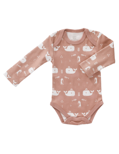 Body manches longues Rose Baleine