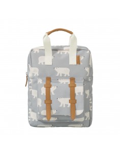 Petit Sac à dos enfant Gris Ours Polaires