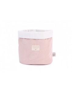 Panier de rangement Rose White bubble Misty pink - M