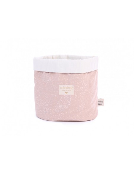 Panier de rangement Rose White bubble Misty pink - M
