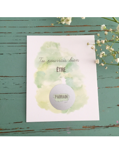 Carte annonce à gratter Annonce Grossesse ou demande au...