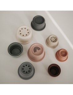 Jouet Tour empilable Mushie Retro 2