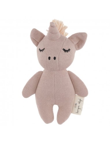 Hochet Mini Licorne en coton biologique