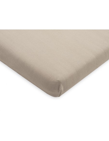 Drap housse Couffin Cododo en jersey de coton Beige nougat 40x80cm