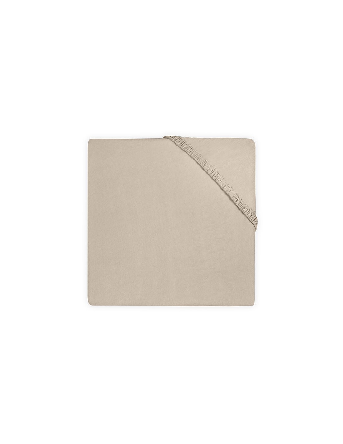 Drap-housse Jersey Animaux Nougat beige 