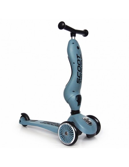 Porteur 2 en 1 évolutif en trottinette 1 à 5 ans Bleu