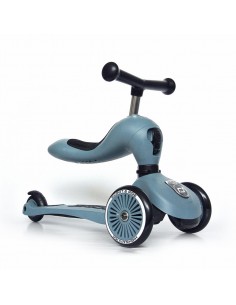 Porteur 2 en 1 évolutif en trottinette 1 à 5 ans Bleu 2